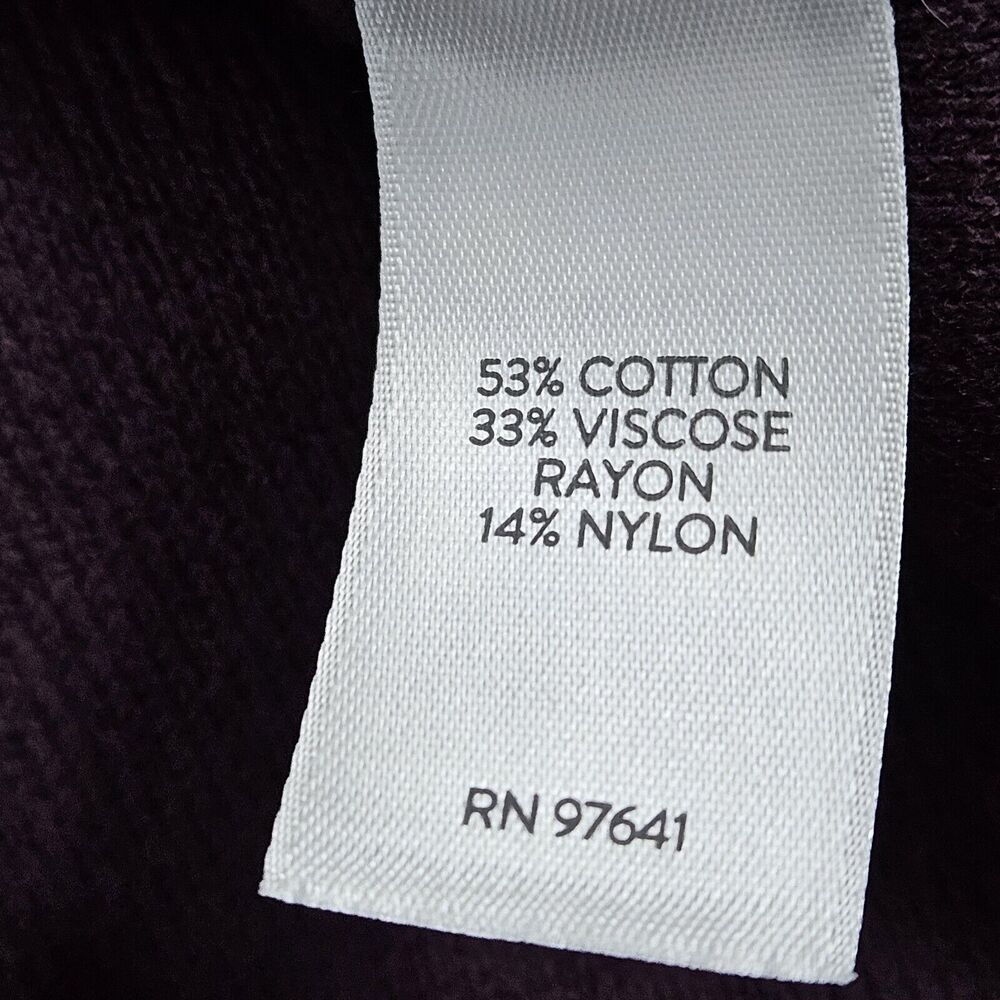 J. Jill Double-Knit Blazer Long Cardigan Womens Sz M Spiced Wine Pockets Classic - Picture 4 of 6